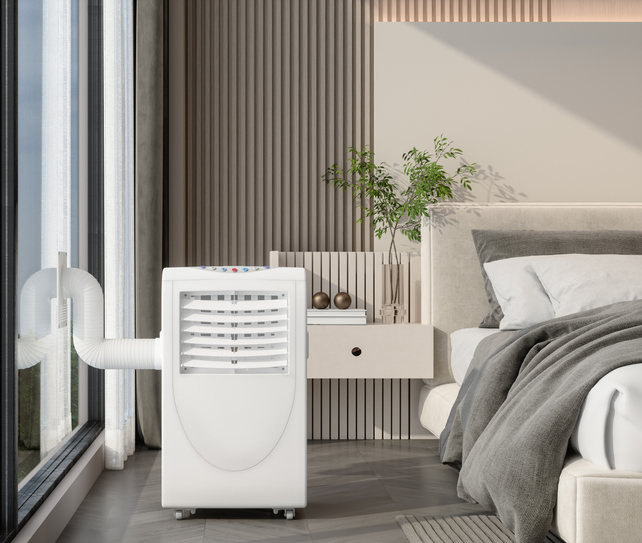 A portable air conditioning unit is perfect for cooling a single bedroom, but sometimes it blows out water.